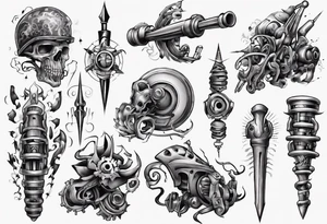 Artillery tattoo idea