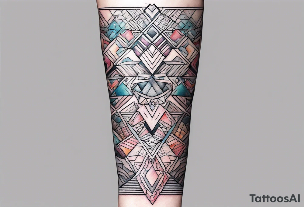 forearm tattoo, geometric, subtle, men, tattoo idea