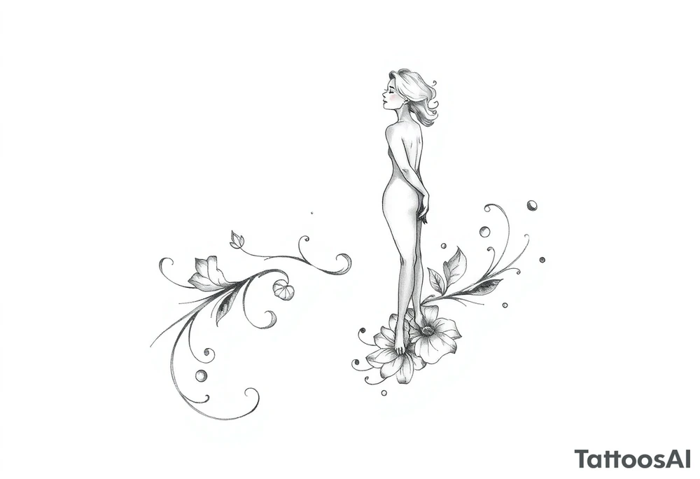 stepping into a stronger, wiser version of yourself after a difficult chapter. tattoo idea