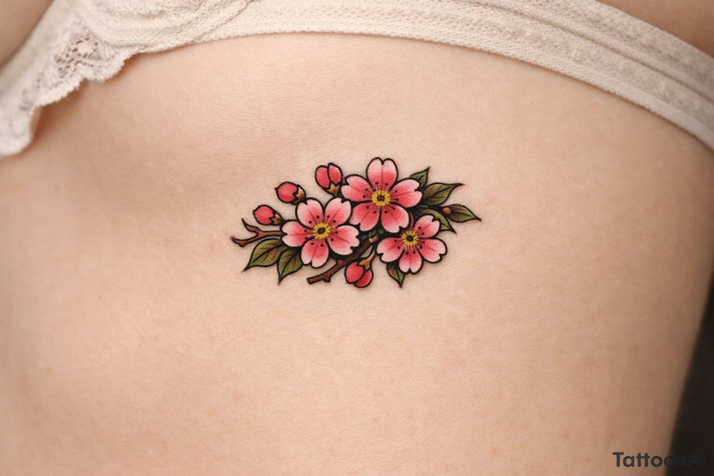 Cherry blossoms tattoo idea