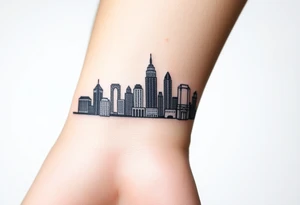 Atlanta city skyline tattoo idea