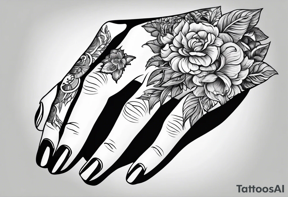Hand reaching out tattoo idea