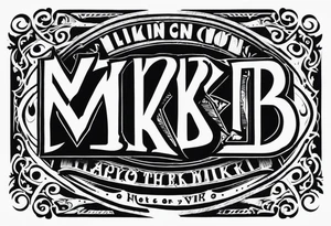 band with MKB tattoo idea