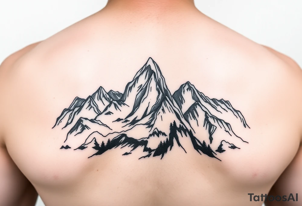 dolomites tattoo idea