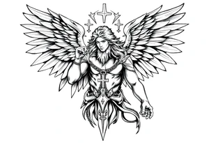 Holy Archangel, Biblical, Christianity, Archangel Michael, Hebrew, Guards of Christianity tattoo idea