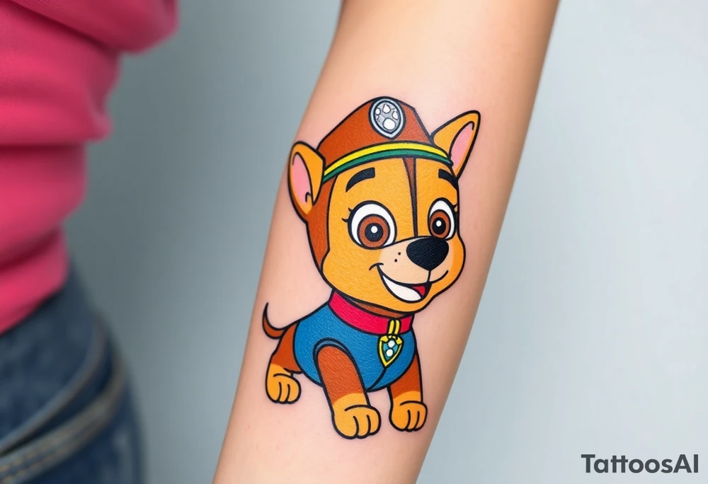 Marshall from paw patrol group tattoo idea