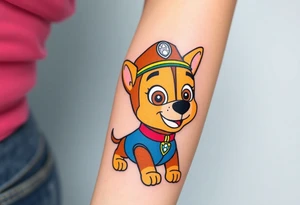 Marshall from paw patrol group tattoo idea