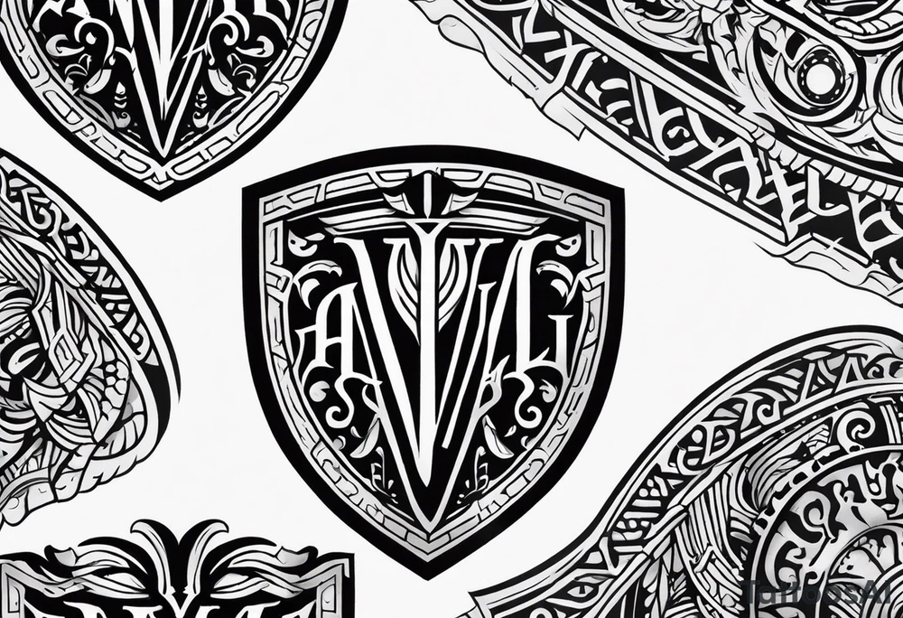 Victory or valhalla shield tattoo idea