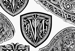 Victory or valhalla shield tattoo idea