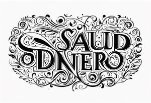 Palabras: Salud Dinero Amor tattoo idea