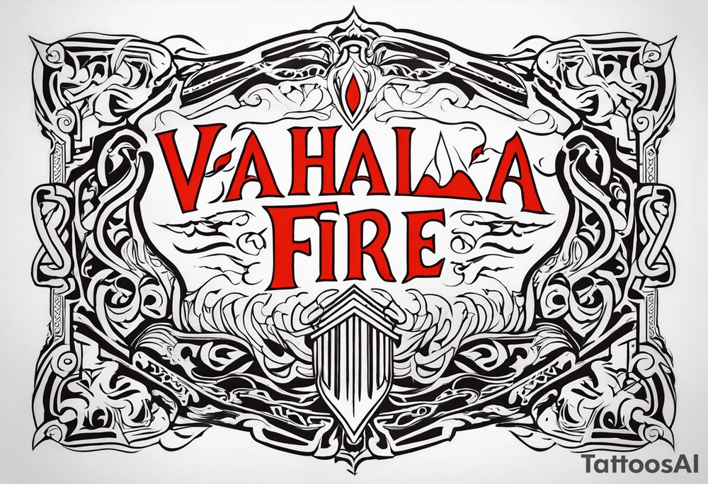 Valhalla fire tattoo idea