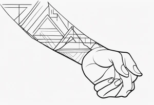 LINES FROM SHOULDERS TO WRISTS tattoo idea