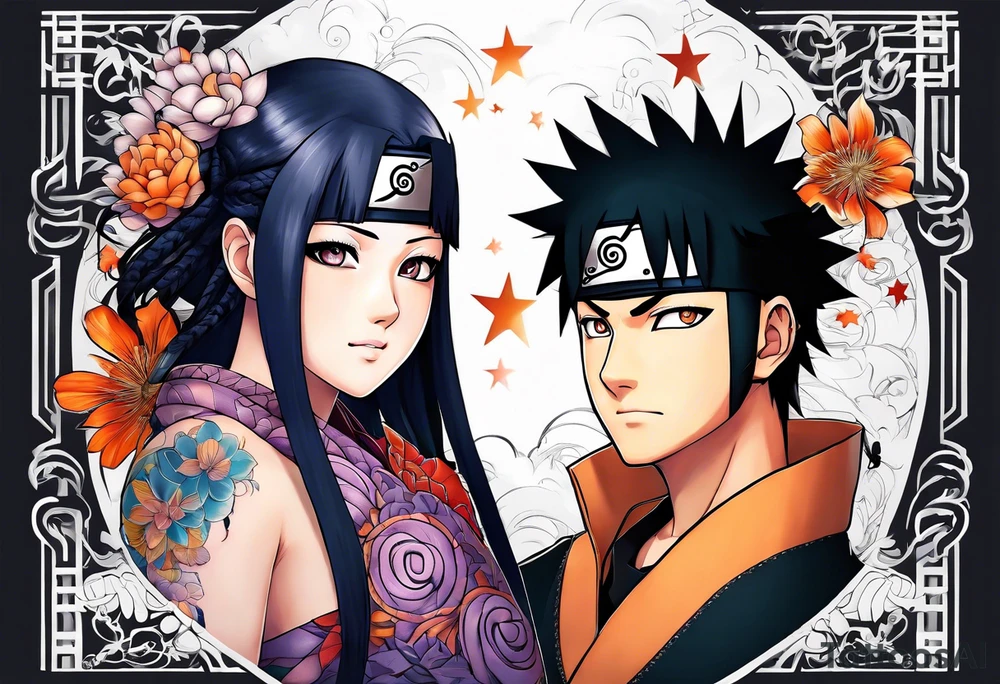 Hinata and hanabi from Naruto tattoo idea