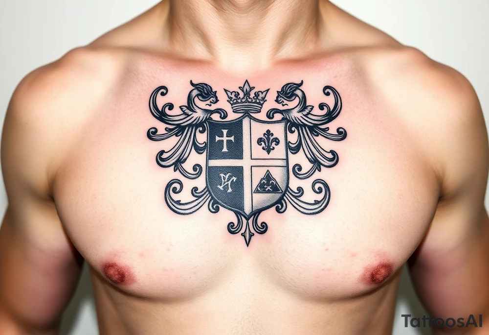 Smith, Irish family crest very intricate tattoo idea