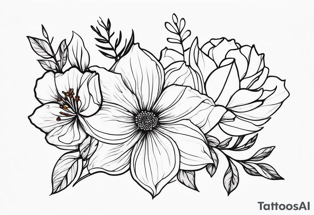 Flowers tattoo idea