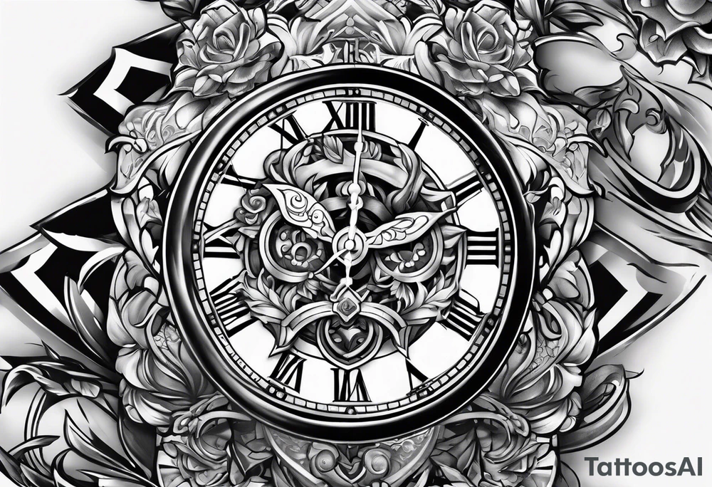 watch chain tattoo idea