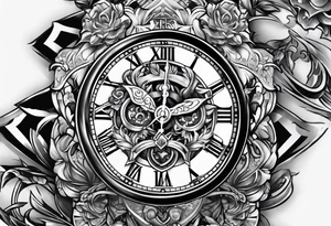 watch chain tattoo idea