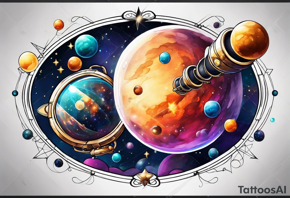 Bubbles space telescope tattoo idea