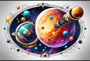 Bubbles space telescope tattoo idea
