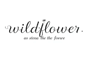 wildflower as the stem of a flower tattoo idea