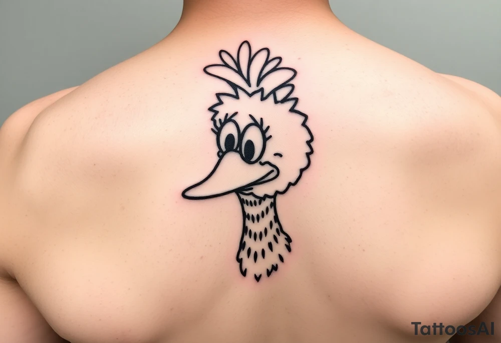 Big Bird from sesame Street tattoo idea