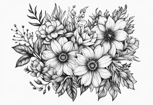 wildflowers tattoo idea