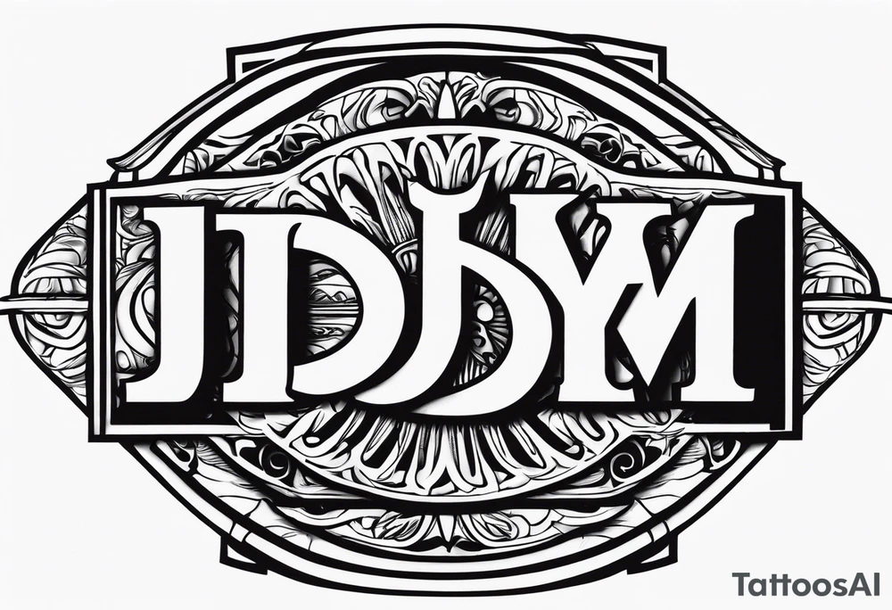 Initials JDM , JNM , JAG tattoo idea