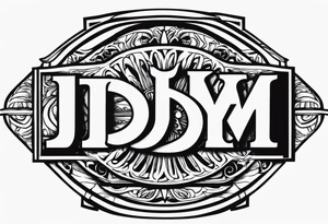 Initials JDM , JNM , JAG tattoo idea