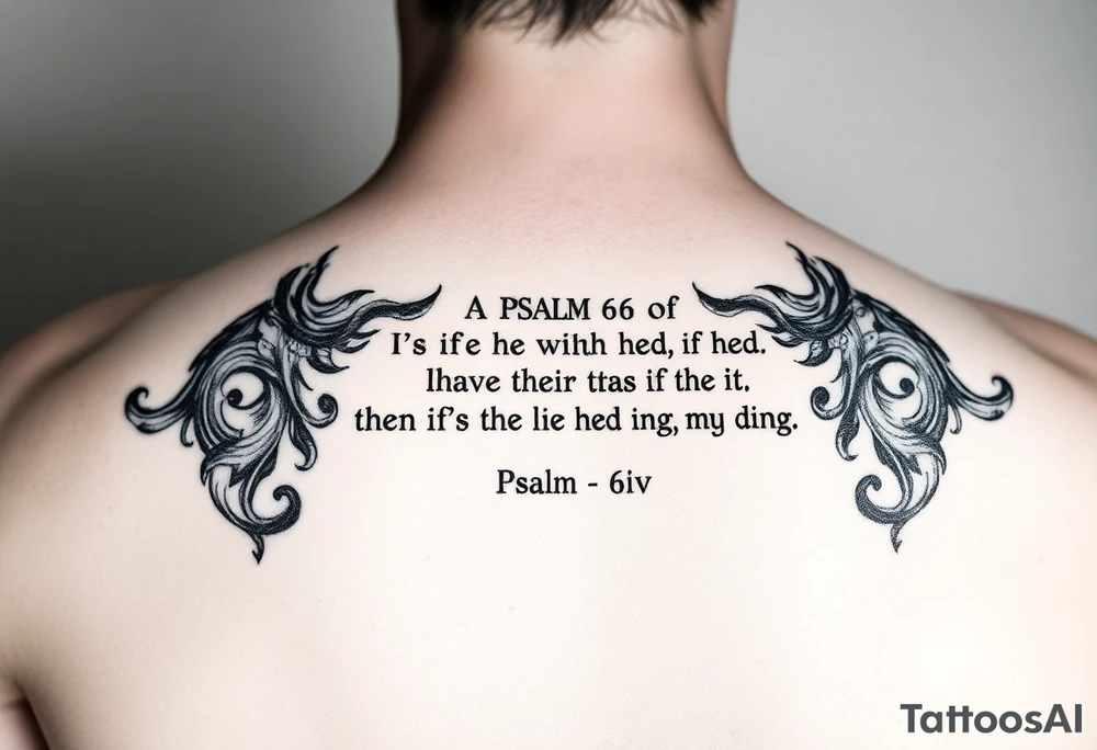 Psalm 66 NIV tattoo idea