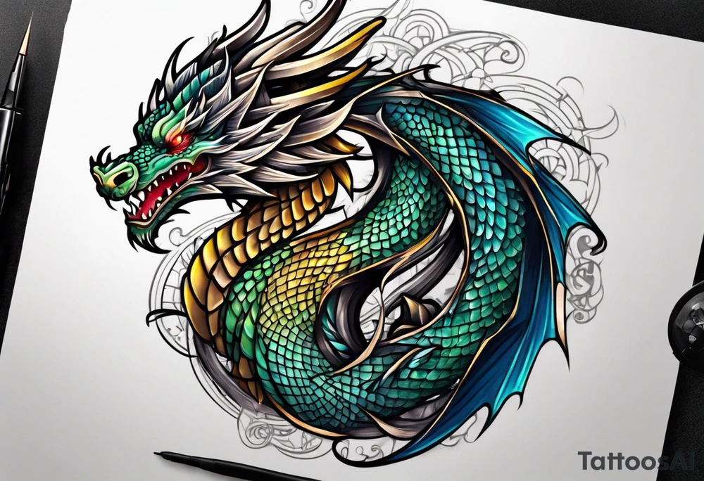 Dragon tattoo idea
