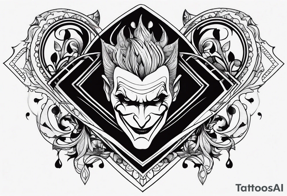 joker card tattoo idea