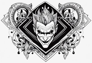 joker card tattoo idea