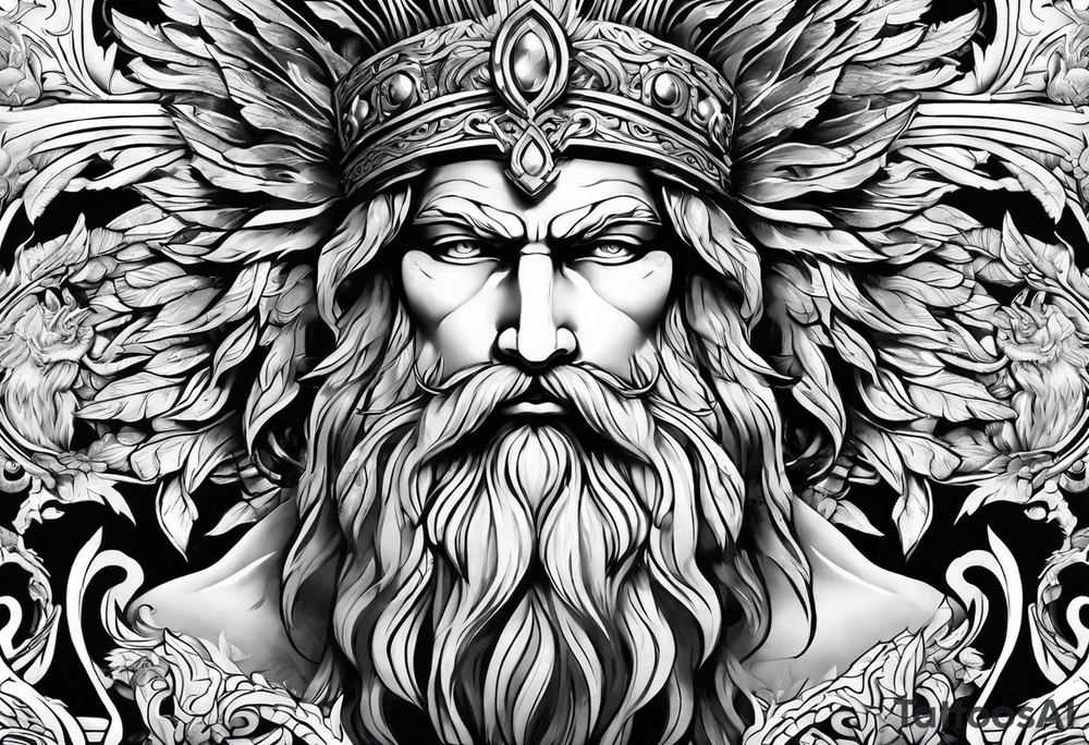 Zeus god tattoo idea