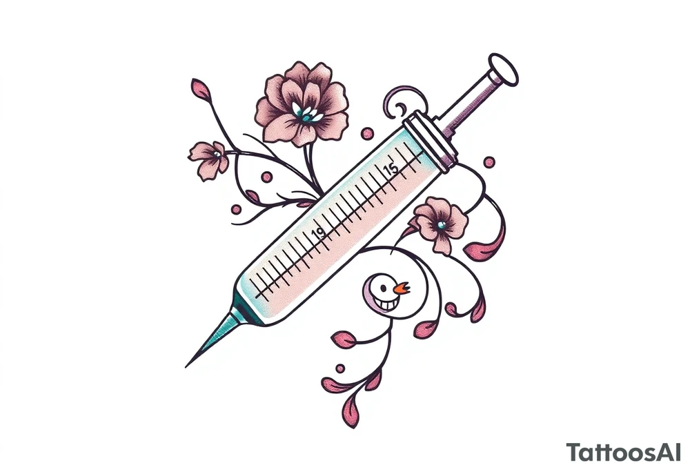 syringe tattoo idea