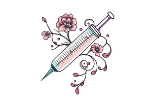 syringe tattoo idea