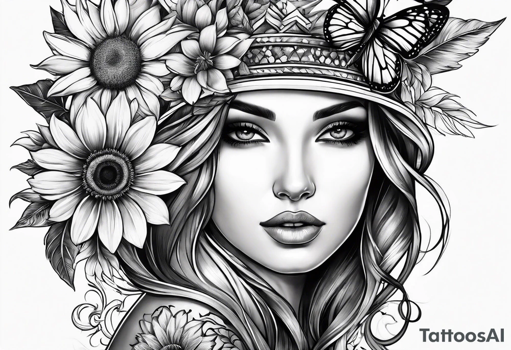 Tatto on hand wrist with sunflover tattoo idea