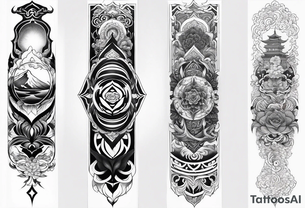 Reincarnation long forearm tattoo tattoo idea