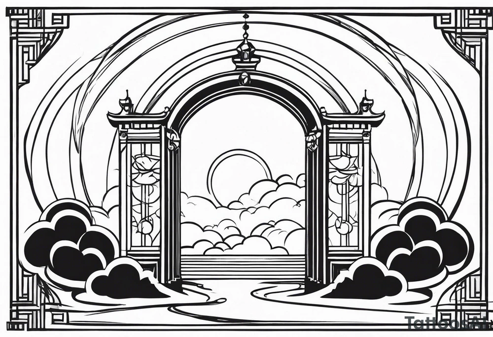 heaven gate vector tattoo idea