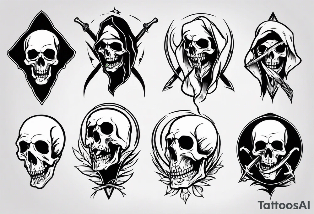 Death reaper tattoo idea