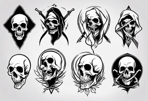 Death reaper tattoo idea