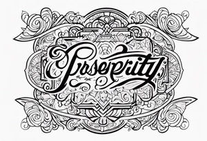 Prosperity tattoo idea