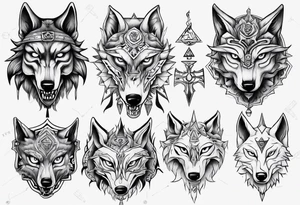 wolf head zelda tattoo idea