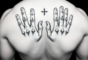 Hoodlum Hooligan across all my fingers on both hands tattoo idea