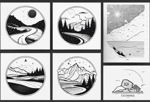Roadmap from California 1:100000 tattoo idea