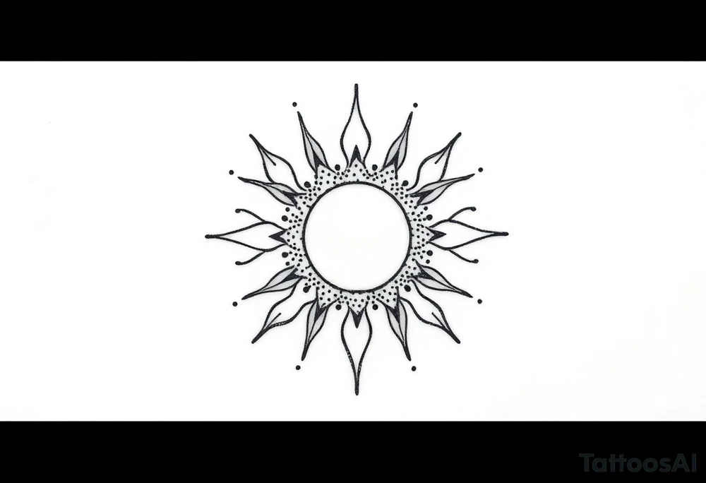 Sun tattoo idea