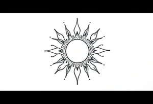 Sun tattoo idea