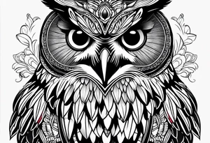 Owl eyes tattoo idea