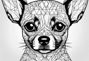 Lab head 
Pit head
Chihuahua head tattoo idea