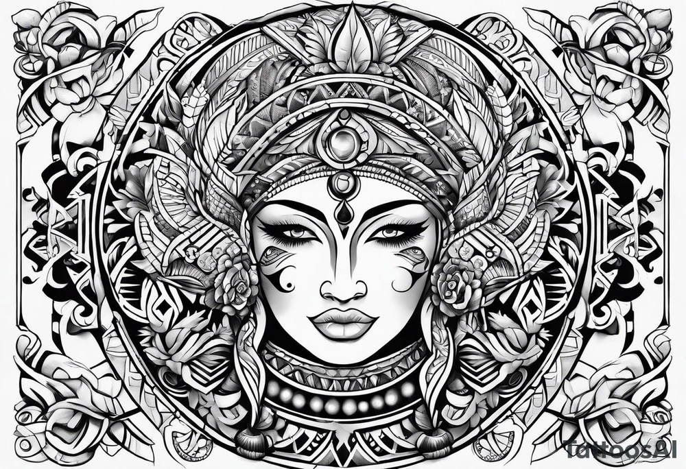 Polynesian hook tattoo tattoo idea