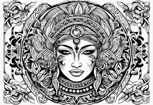 Polynesian hook tattoo tattoo idea